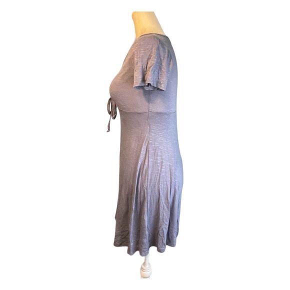 Olivia Rae Mini Dress Periwinkle Blue Fit n Flare Silky Soft Cinched Chest XS - Picture 3 of 6